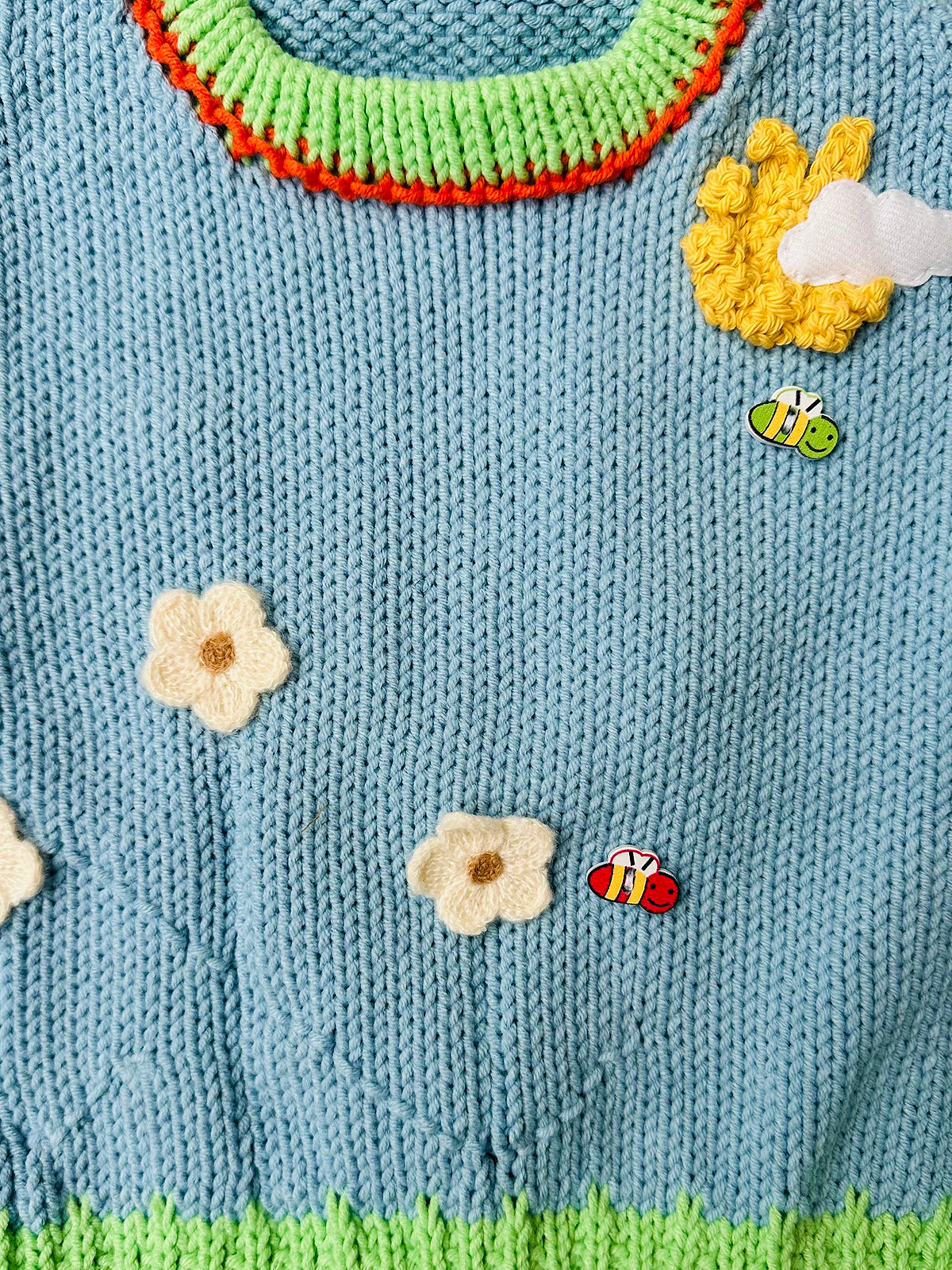 Hand-Knitted Bloom Jumper