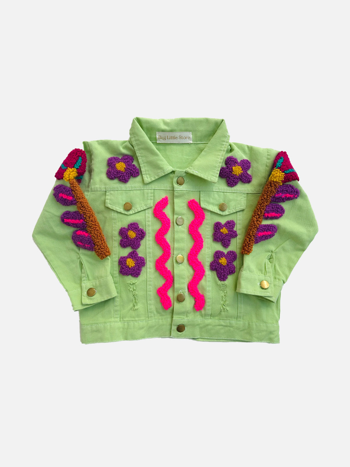 Mint Flower Jacket | 4-5 years