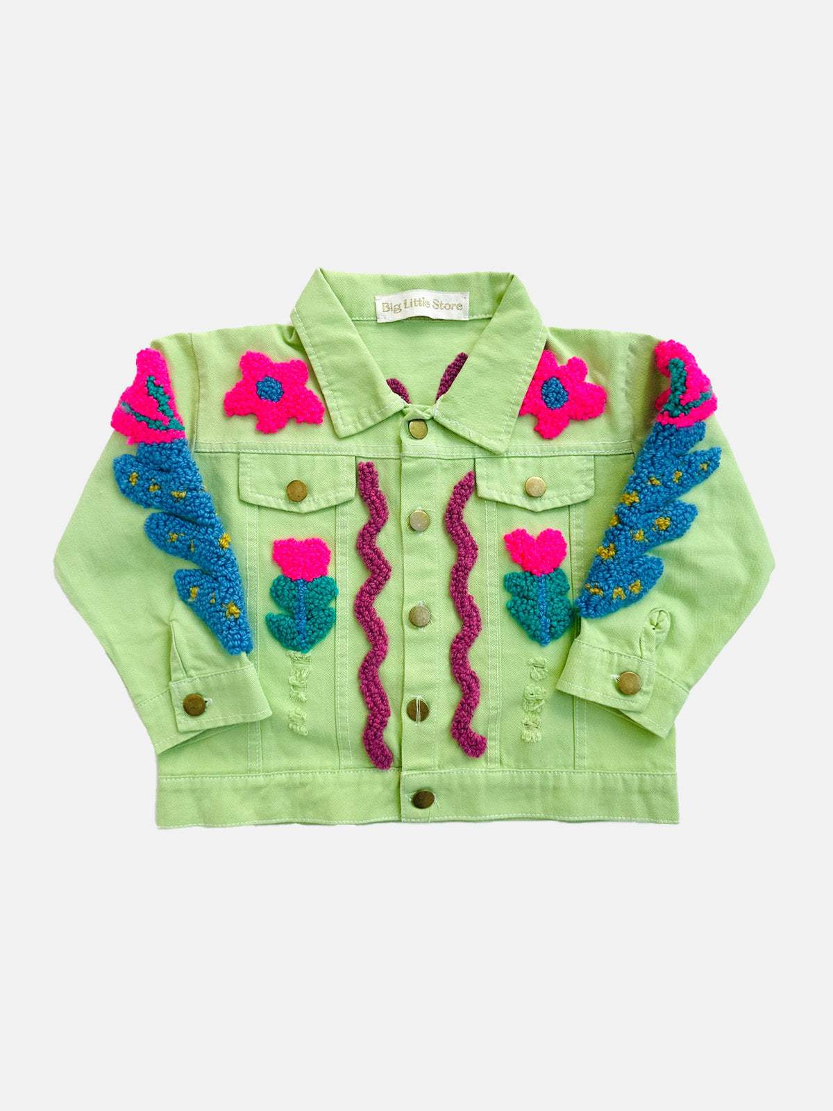 Mint Flower Jacket | 3-4 years