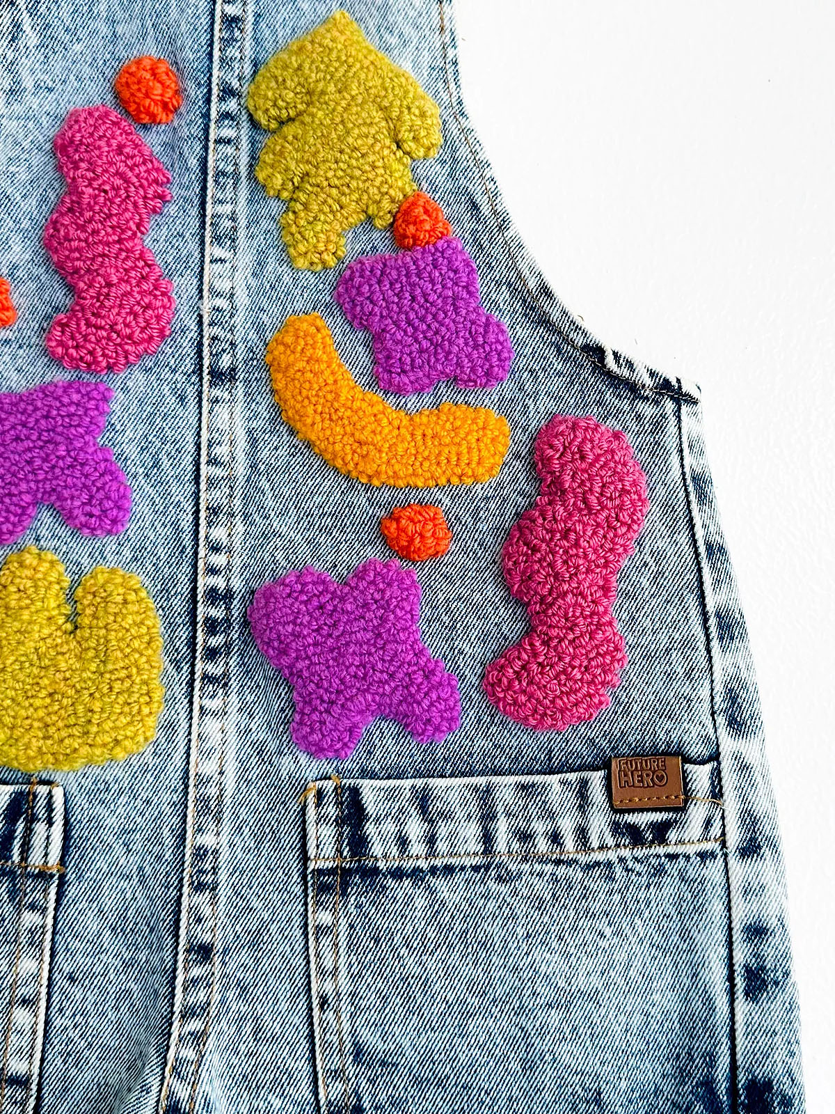 Squiggle Dungarees | 3-4 years