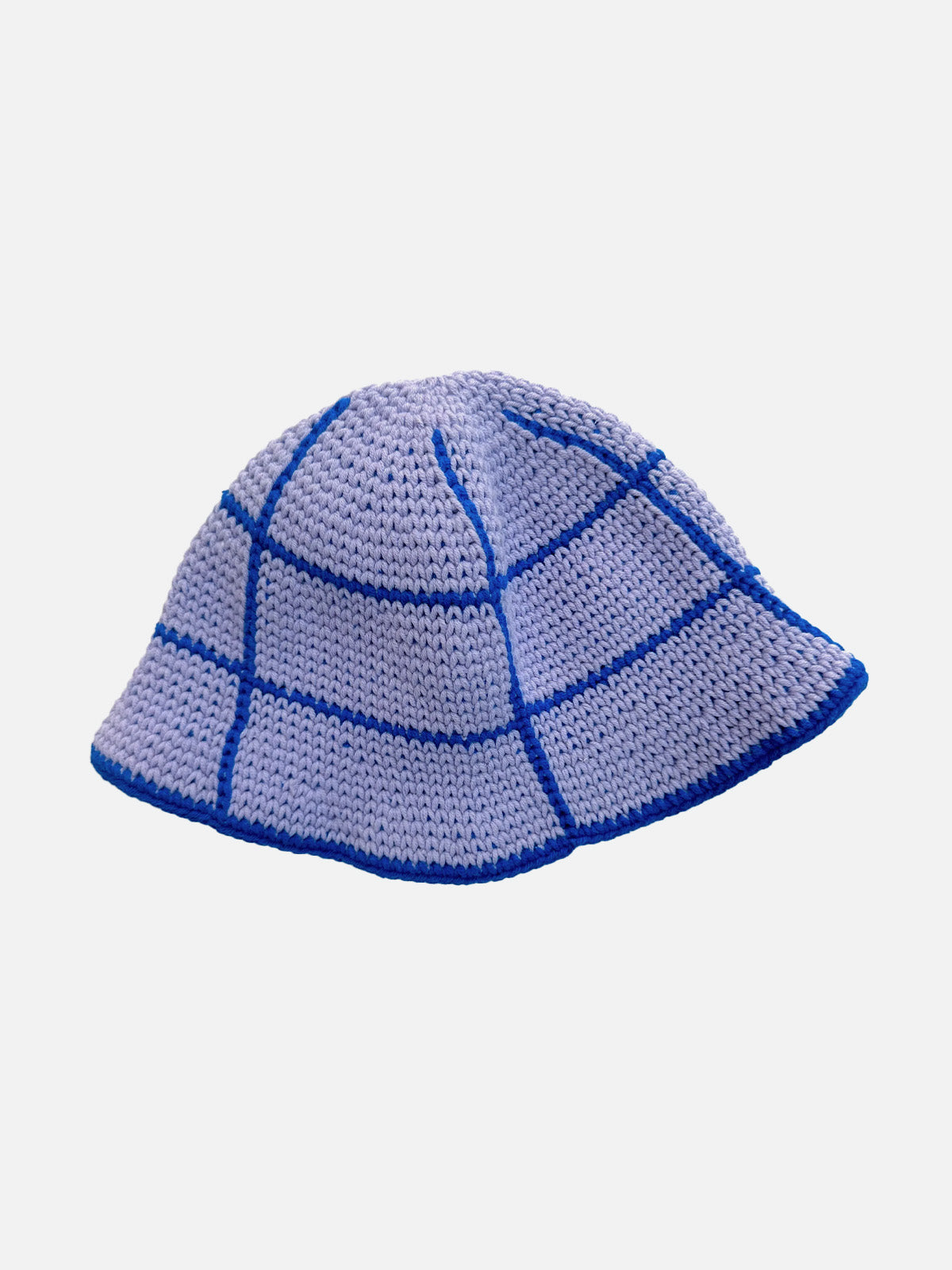 Hand-Knitted Grid Hats