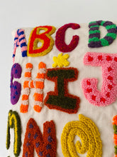 Load image into Gallery viewer, Big alphabet cushion (made to order)
