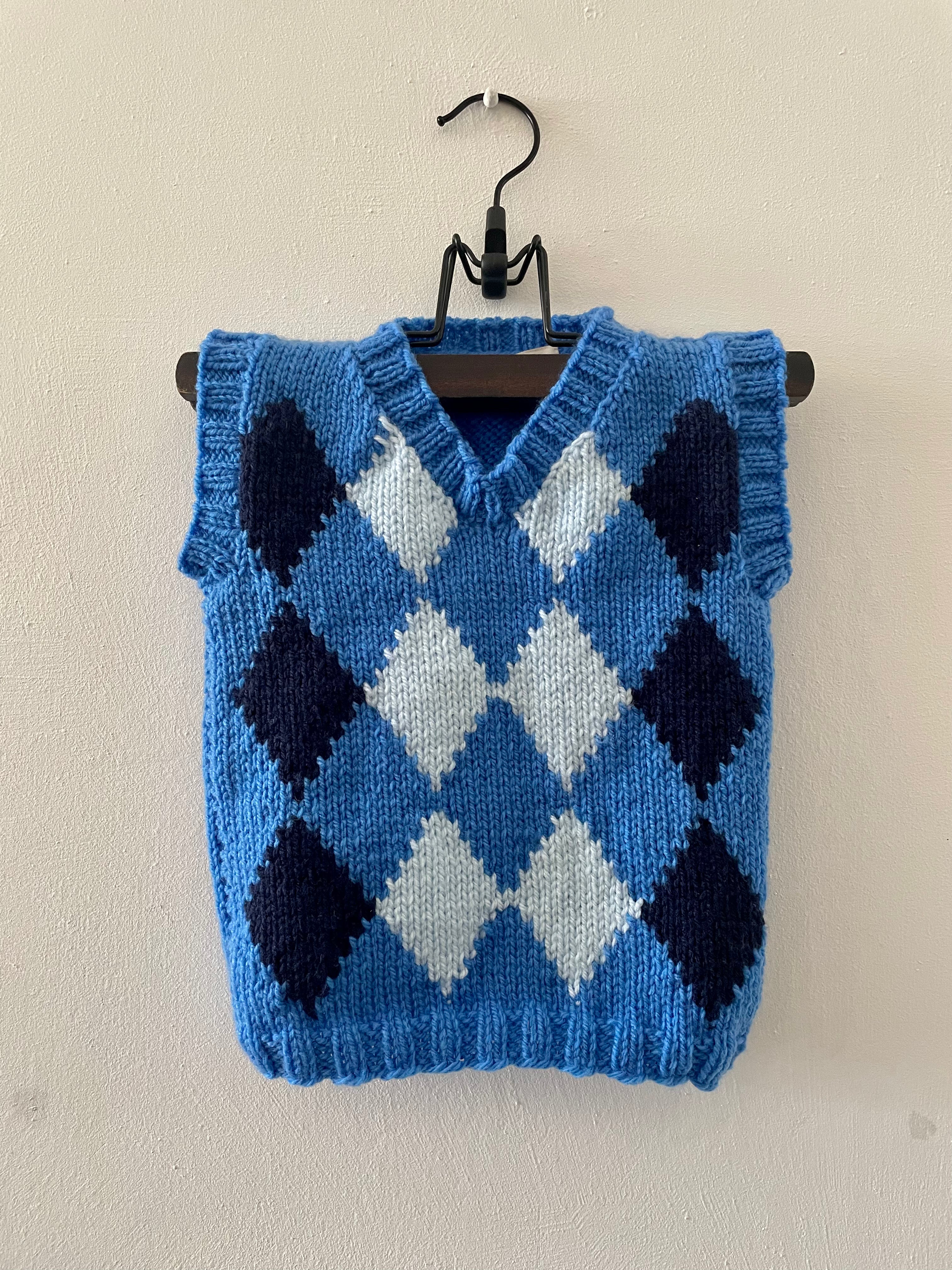 Blue Sleeveless Jumper | months 6-18