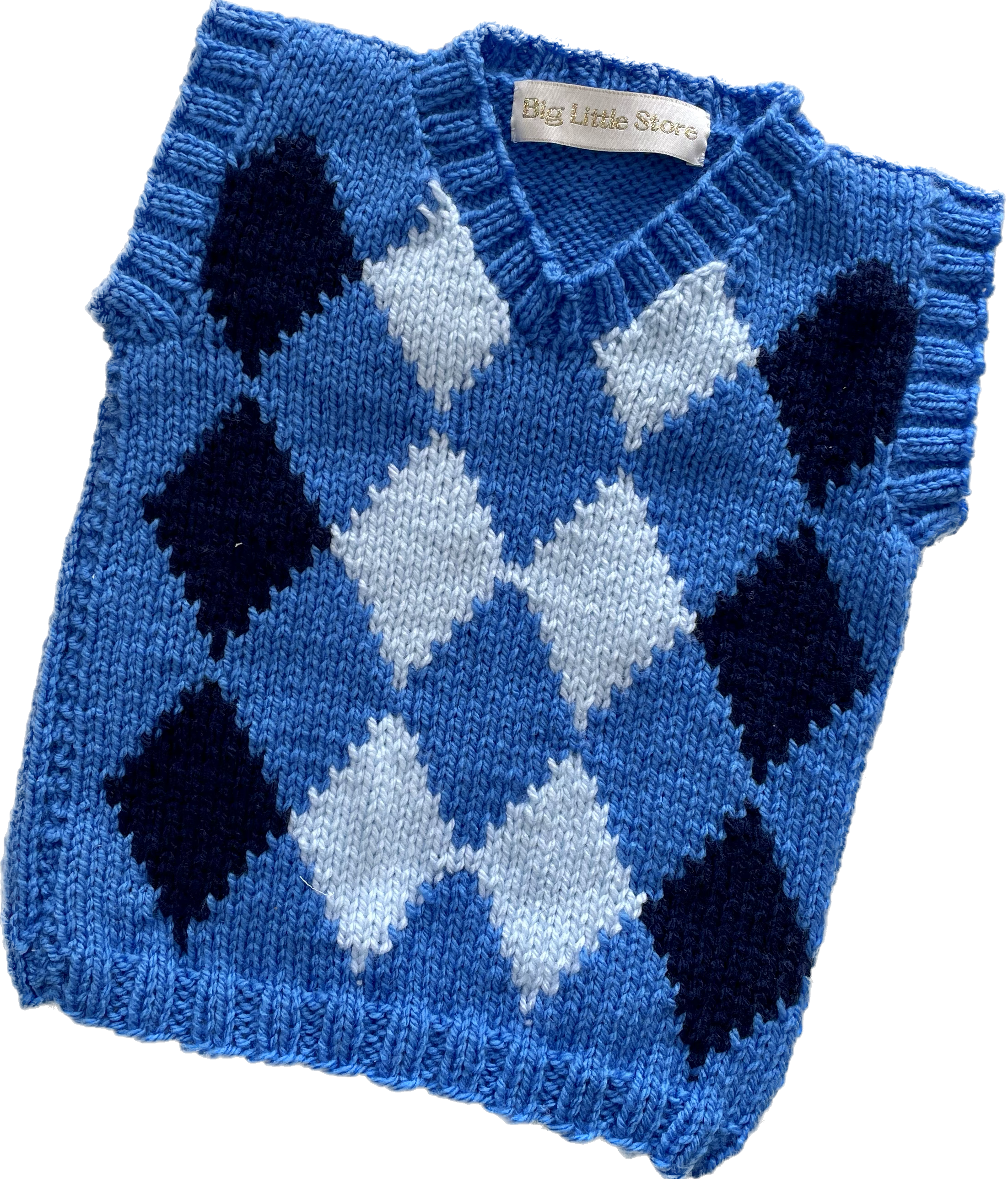 Blue Sleeveless Jumper | months 6-18