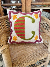 Load image into Gallery viewer, Little treasure letter cushion (made to order)
