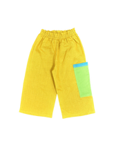 Load image into Gallery viewer, Yellow Linen Happy Pants
