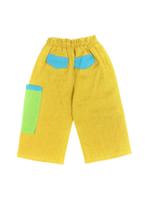 Load image into Gallery viewer, Yellow Linen Happy Pants
