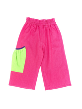 Load image into Gallery viewer, Pink Linen Happy Pants
