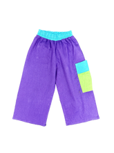 Load image into Gallery viewer, Purple Linen Happy Pants
