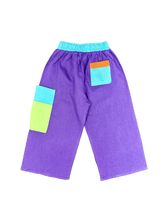 Load image into Gallery viewer, Purple Linen Happy Pants
