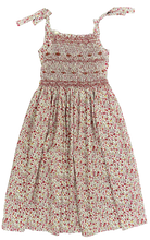 Load image into Gallery viewer, Pink Floral Hand-smocked Summer Dress | adult
