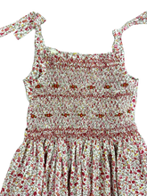 Load image into Gallery viewer, Pink Floral Hand-smocked Summer Dress | adult
