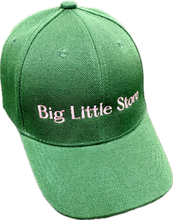 Load image into Gallery viewer, Kids Green Peak Hat with Pink Embroidery
