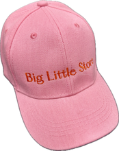 Load image into Gallery viewer, Kids Pink Peak Hat with Red Embroidery
