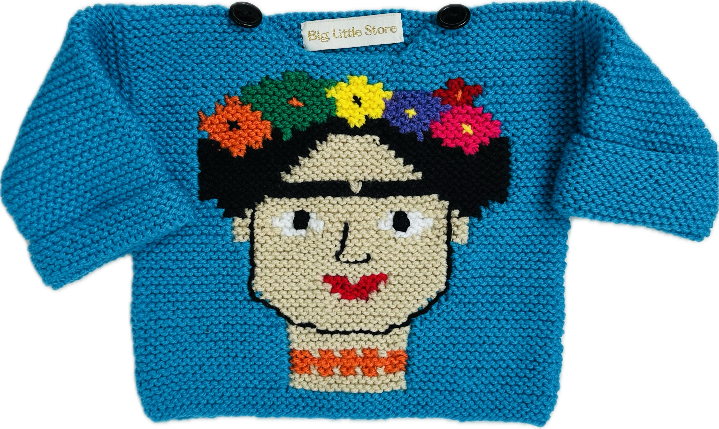 Hand-Knitted Frida Kahlo Jumper