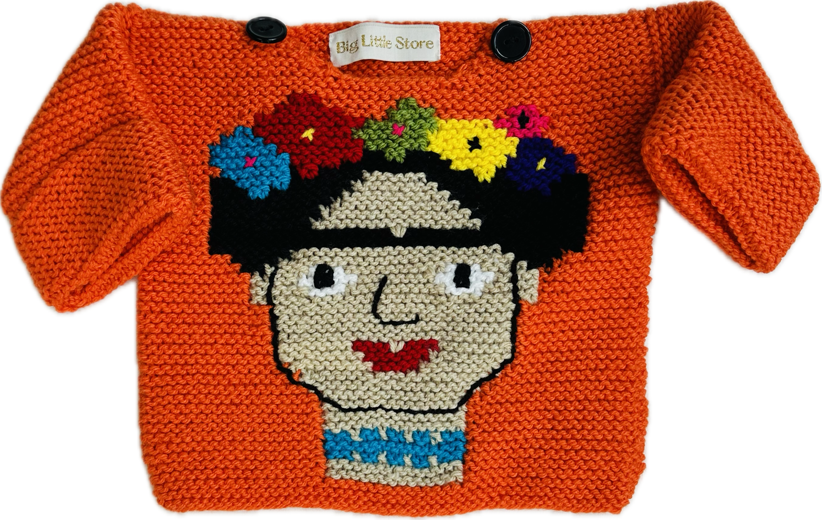Hand-Knitted Frida Kahlo Jumper