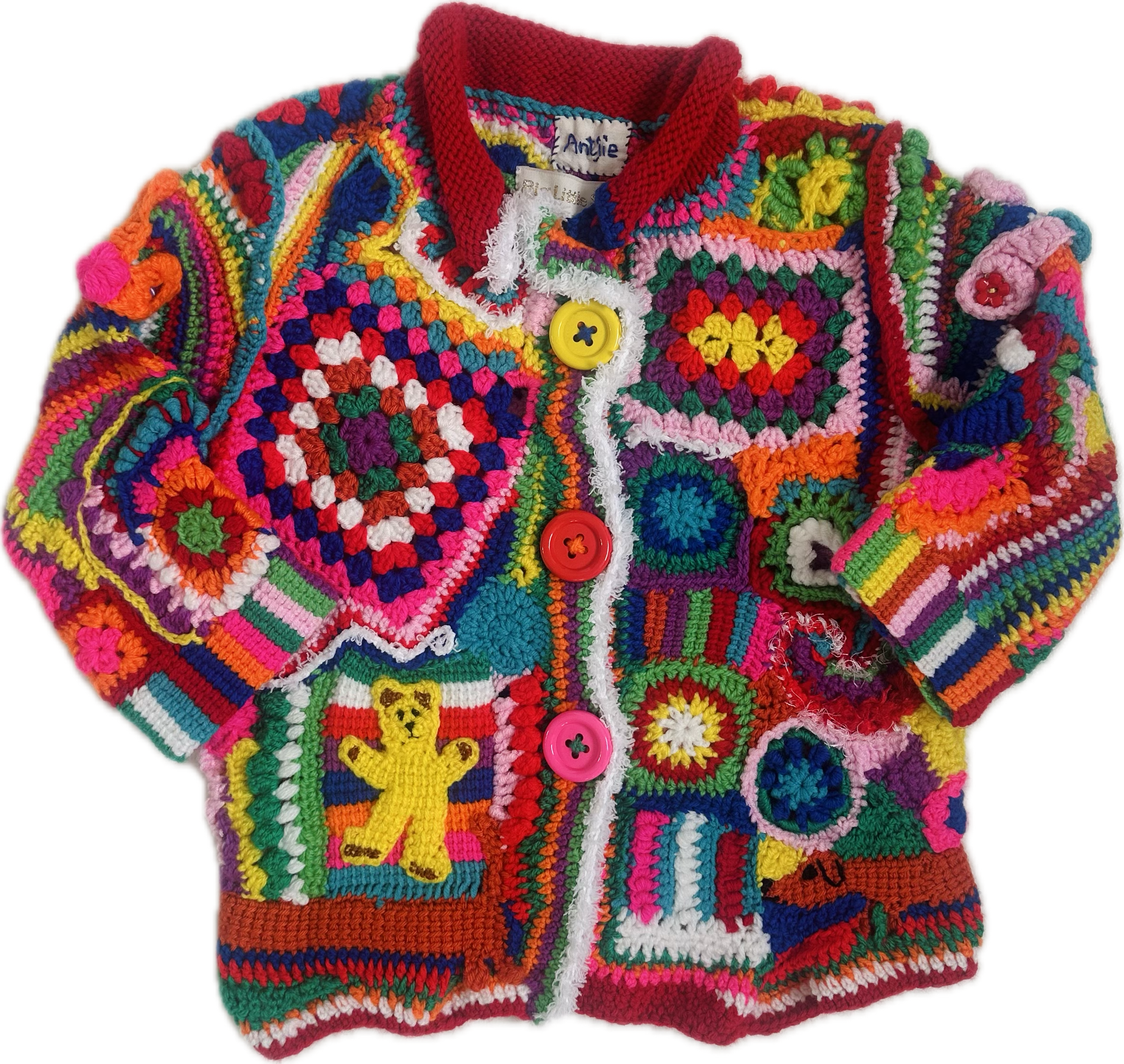 One-of-a-kind Crochet Jacket - 3-4 years
