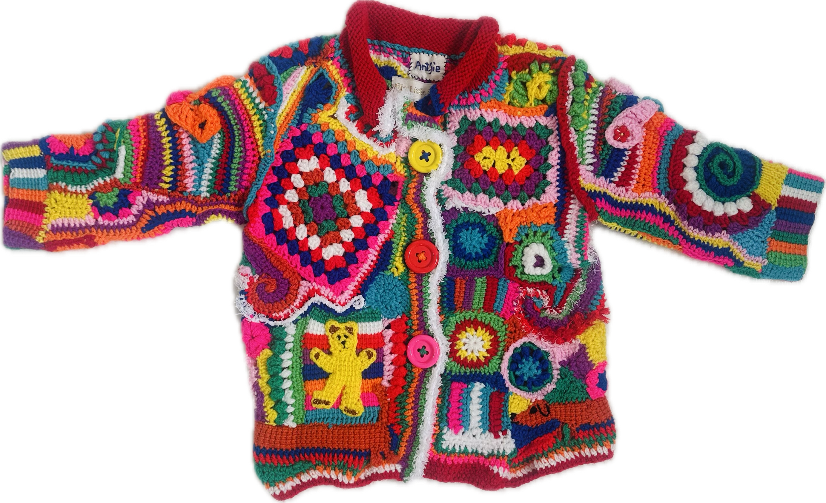 One-of-a-kind Crochet Jacket - 3-4 years