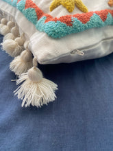 Load image into Gallery viewer, Tasseled little treasure name cushion (made to order)

