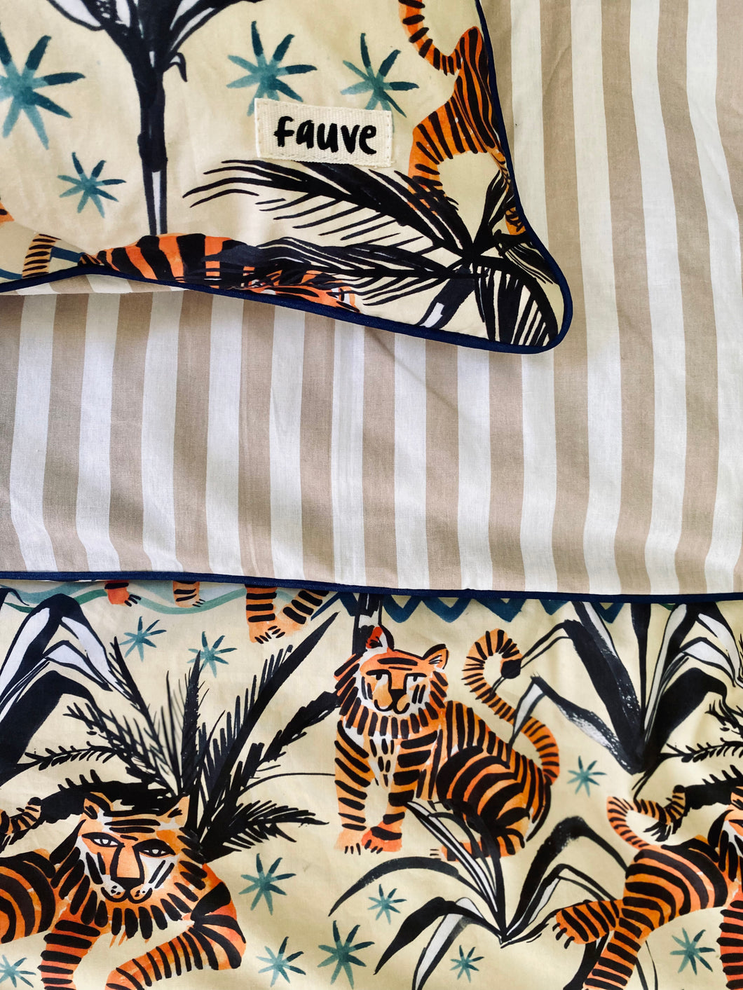 Island Style Tiger Duvet Cover & Cushion Set