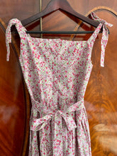 Load image into Gallery viewer, Pink &amp; Green Floral Hand-smocked Summer Dress | adult
