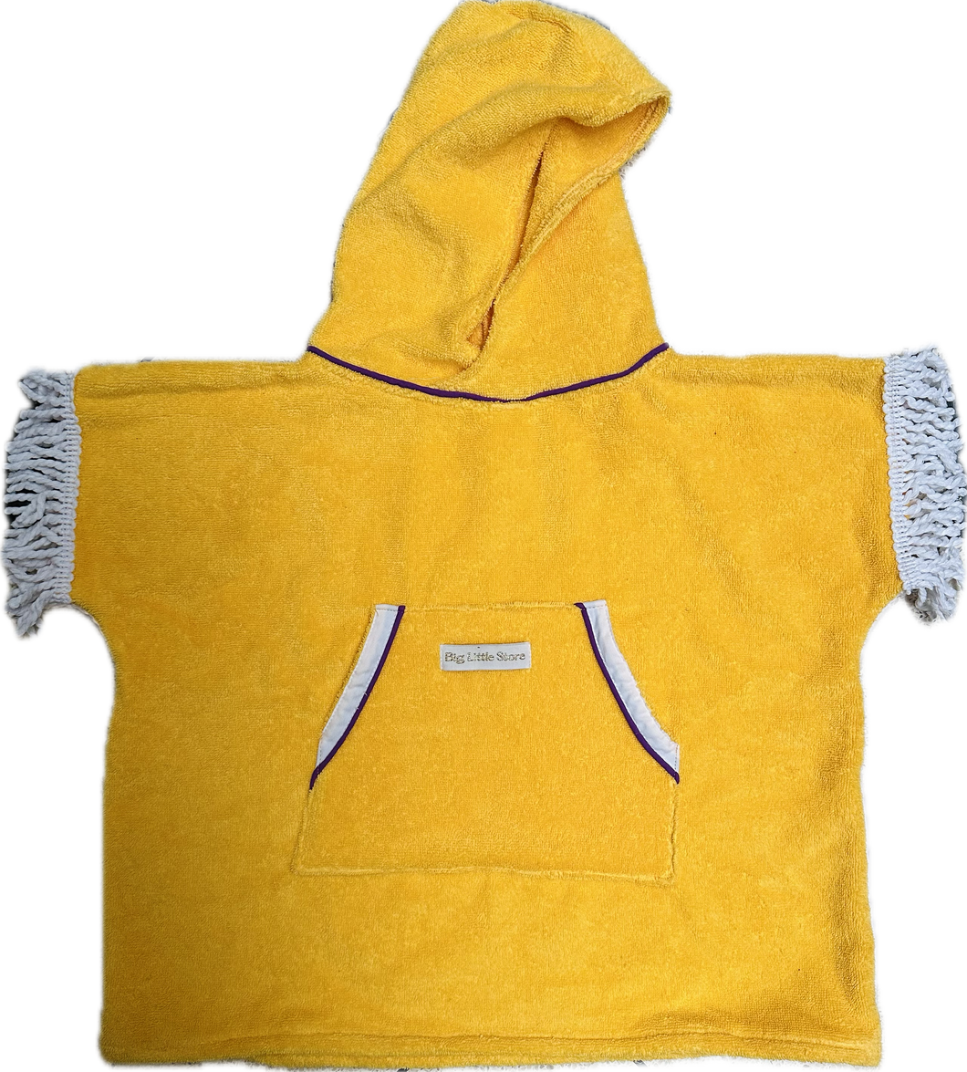 Kids Towel Poncho_Yellow