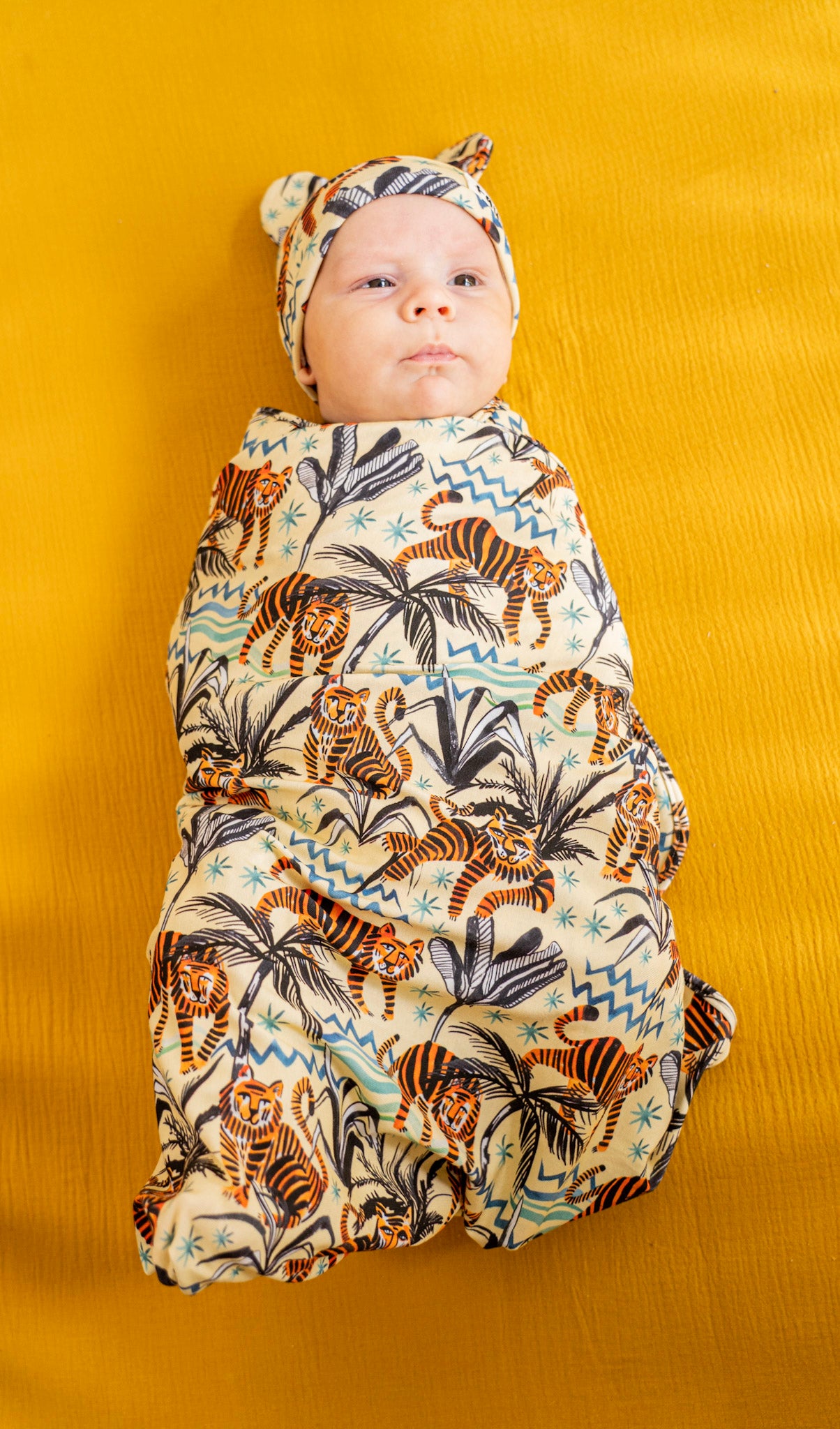 Island Style Tiger Receiver Blanket