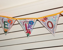 Load image into Gallery viewer, Full Alphabet Embroidered Bunting (made to order)
