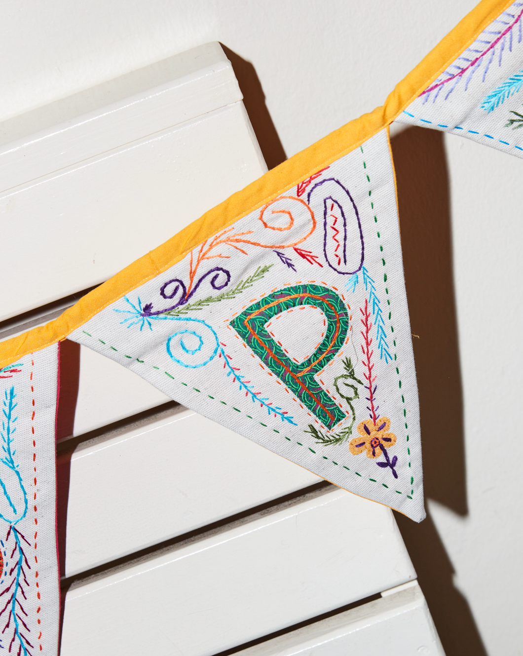 5 piece Alphabet Bunting (made to order)