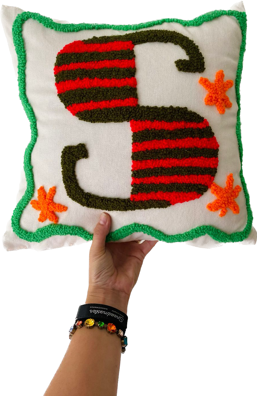 Little treasure letter cushion (made to order)