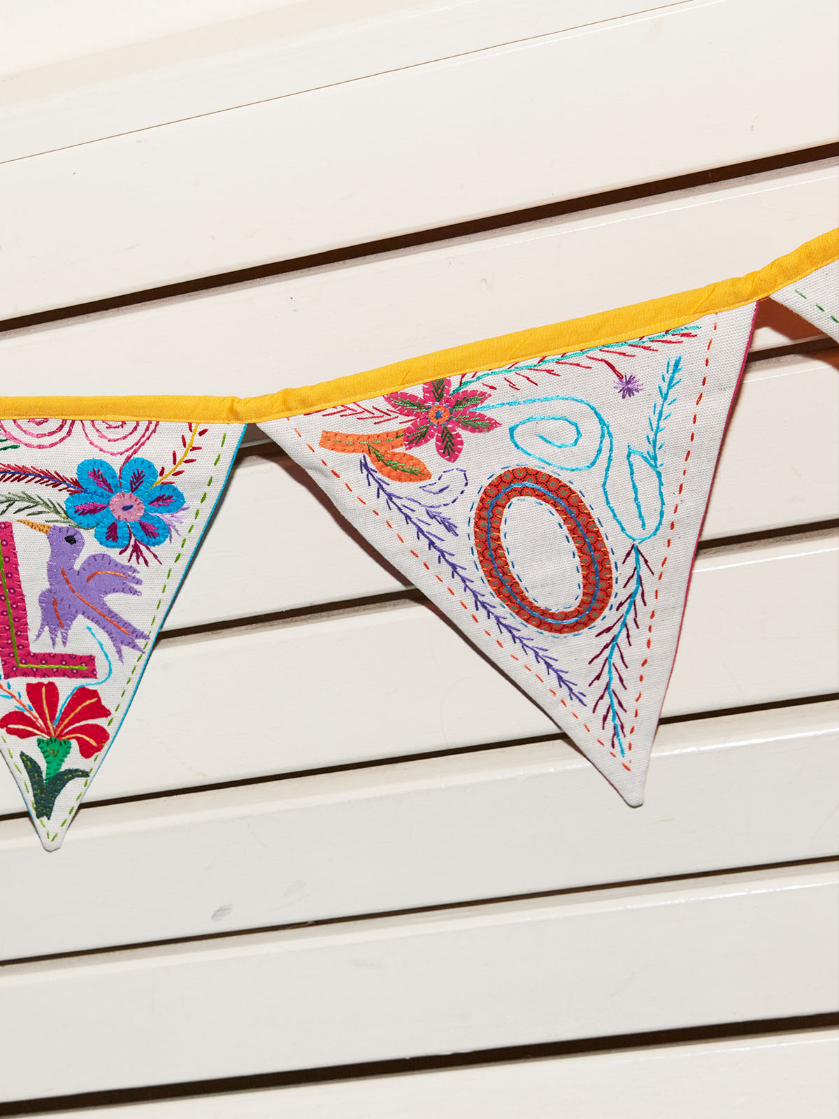 Alphabet Embroidered Bunting – Complete Set