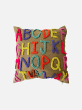 Load image into Gallery viewer, Punched Alphabet A-Z Cushion
