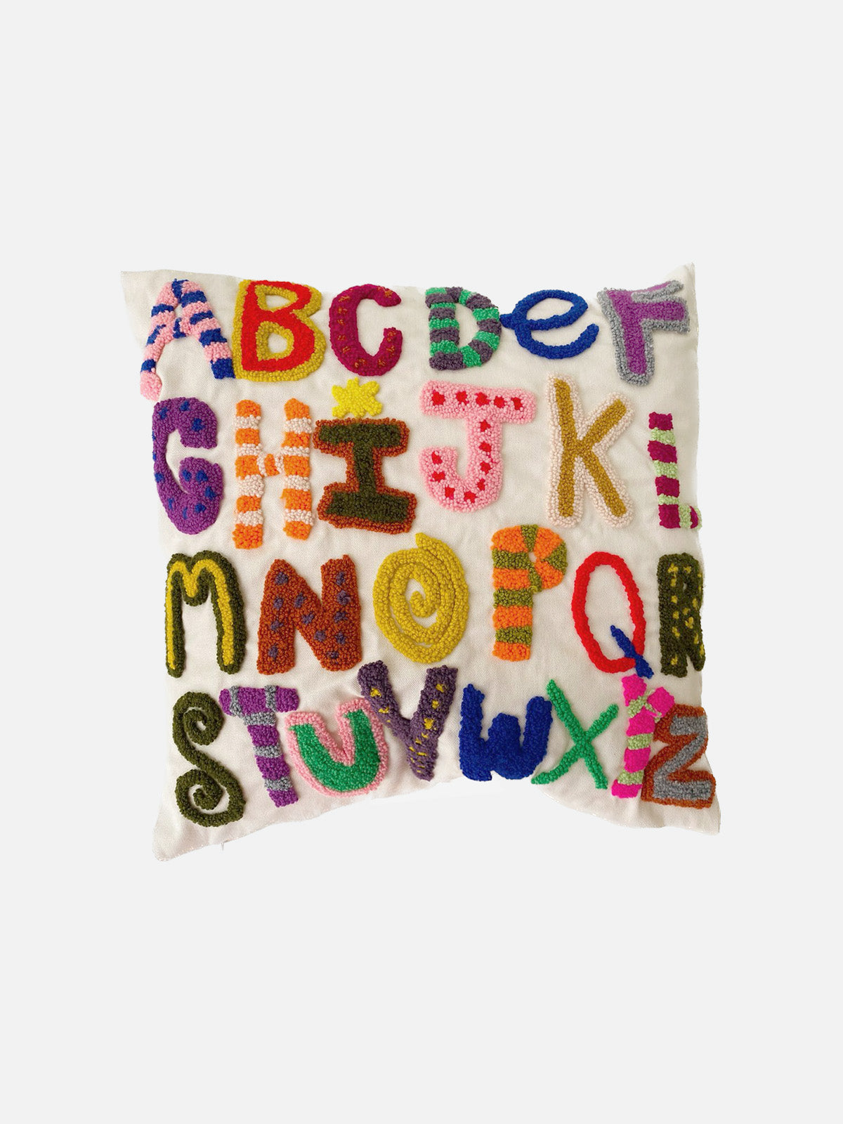 Punched Big Alphabet A-Z Cushion