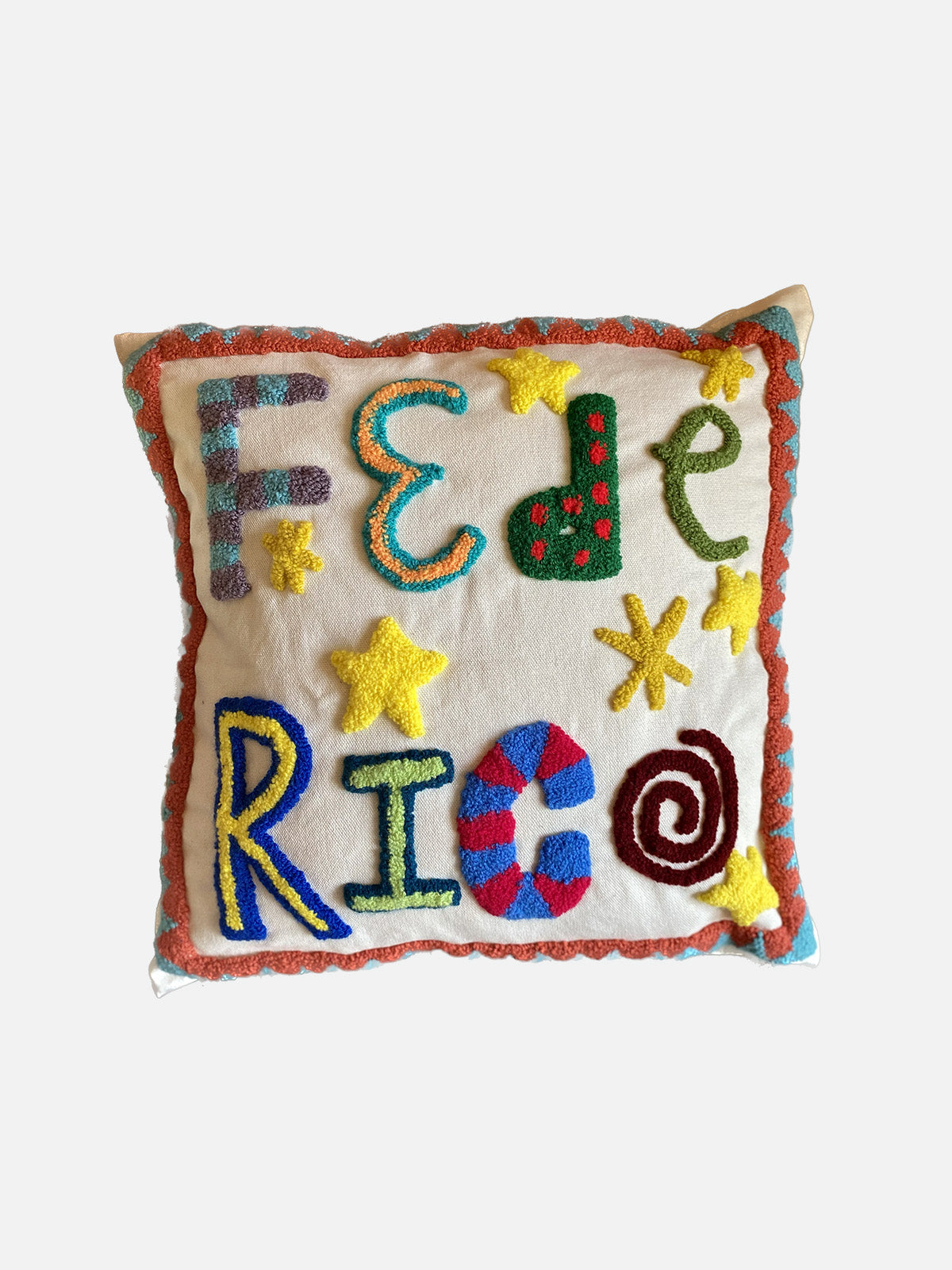 Punched Name Cushion