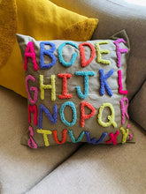 Load image into Gallery viewer, Alphabet cushion (made to order)
