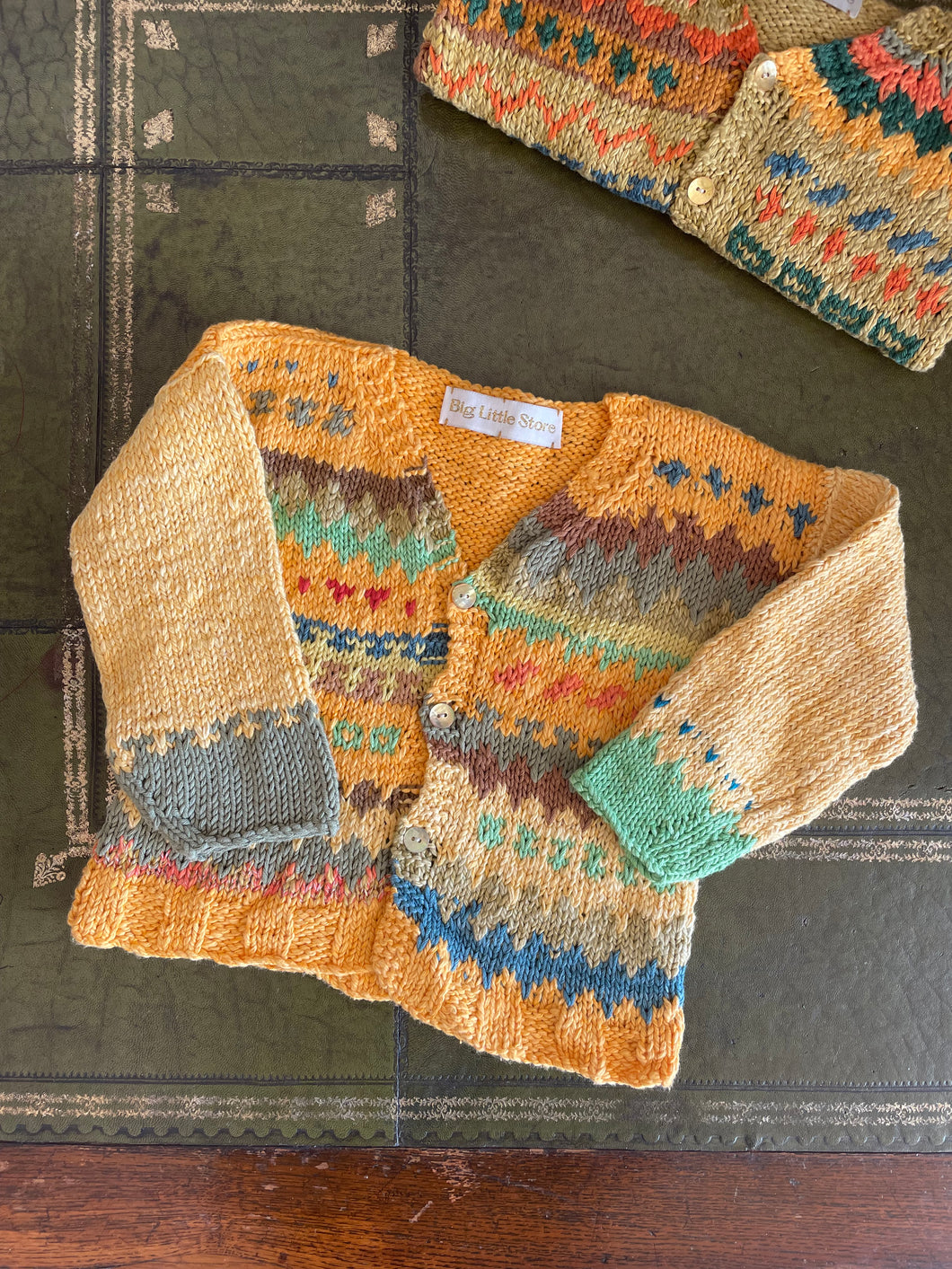 Straw Fields Hand-knitted Cardigan #49