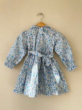 Load image into Gallery viewer, Liberty Print Hand-smocked winter dress #43
