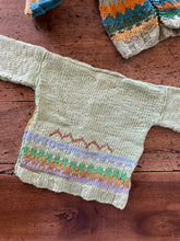 Load image into Gallery viewer, Fresh Greens Hand-knitted Cardigan #59
