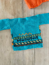 Load image into Gallery viewer, Bright Blue Hand-knitted Cardigan #66
