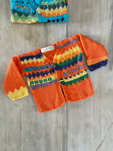 Load image into Gallery viewer, Go Orange Hand-knitted Cardigan #67

