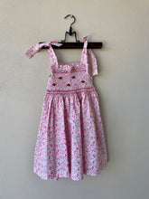 Load image into Gallery viewer, Pink Floral Hand-smocked summer dress #3 years
