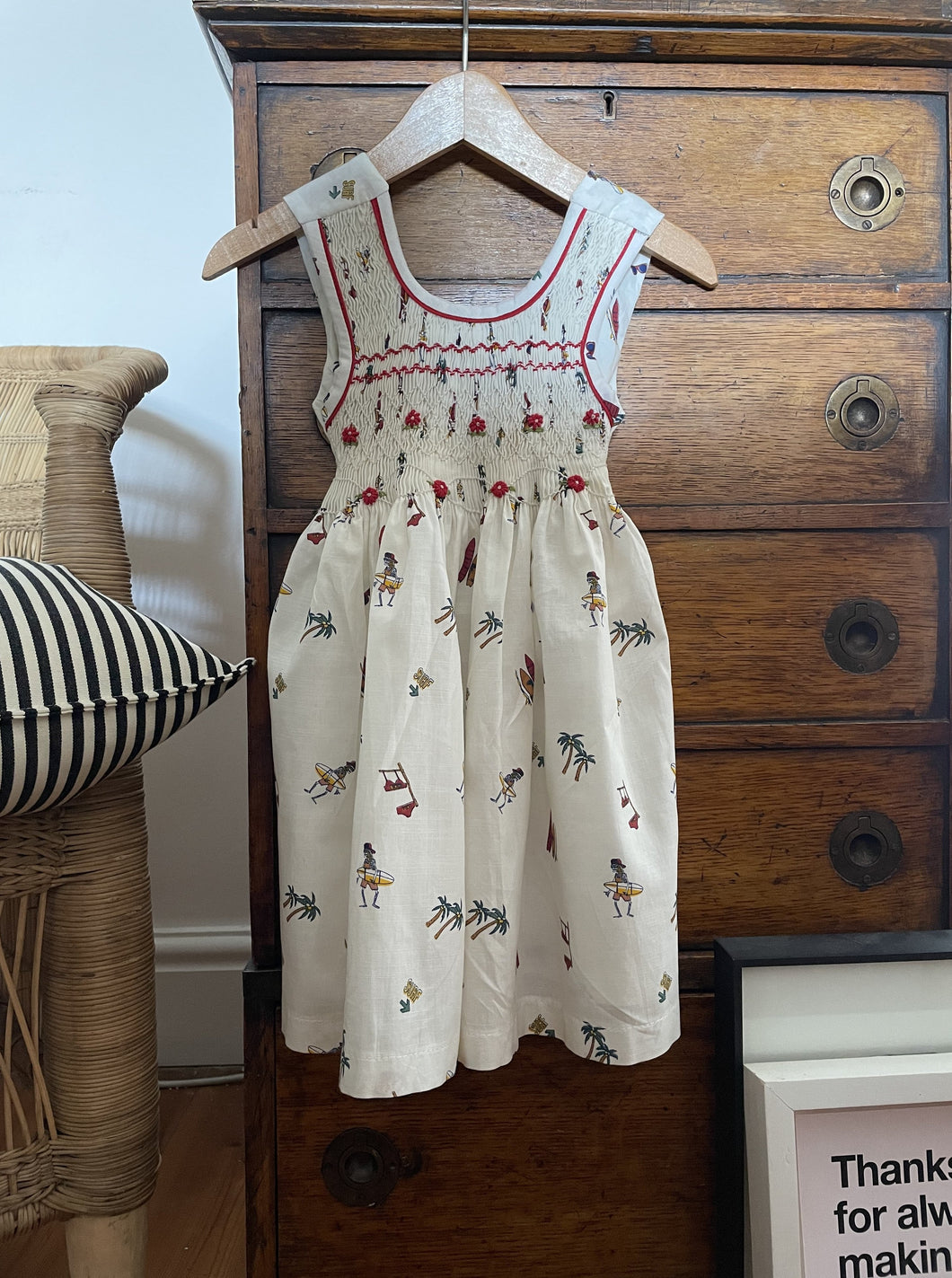 Hand-smocked summer dress | years 2-3