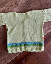 Load image into Gallery viewer, Happy Greens Hand Knitted Cardigan | years 1-2
