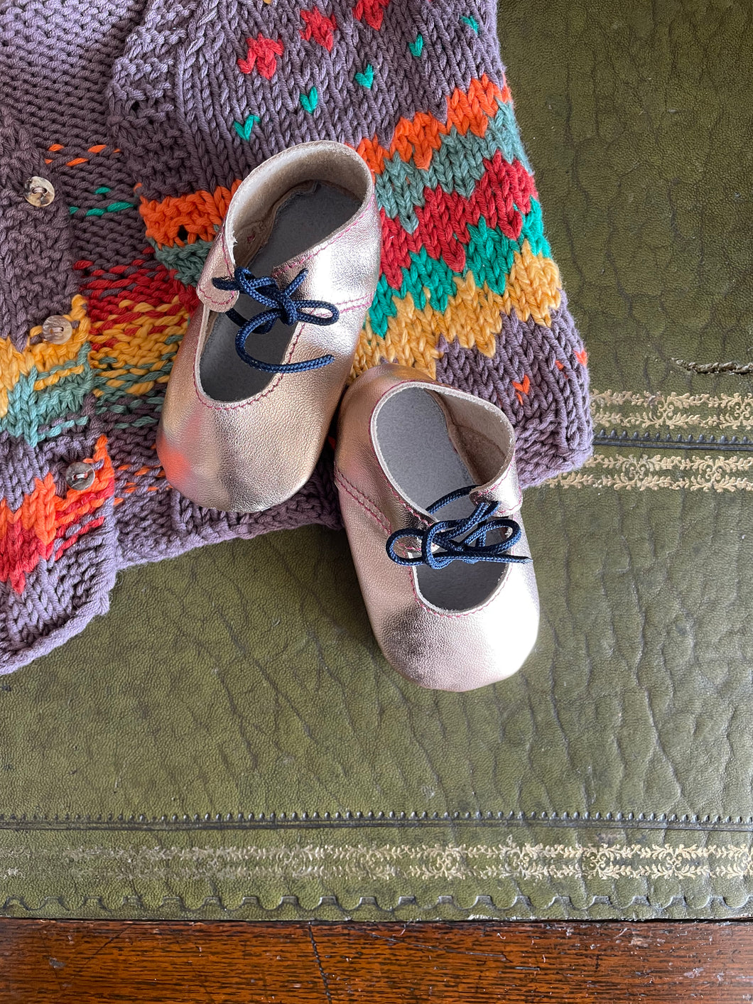 Rose Gold Mary Janes