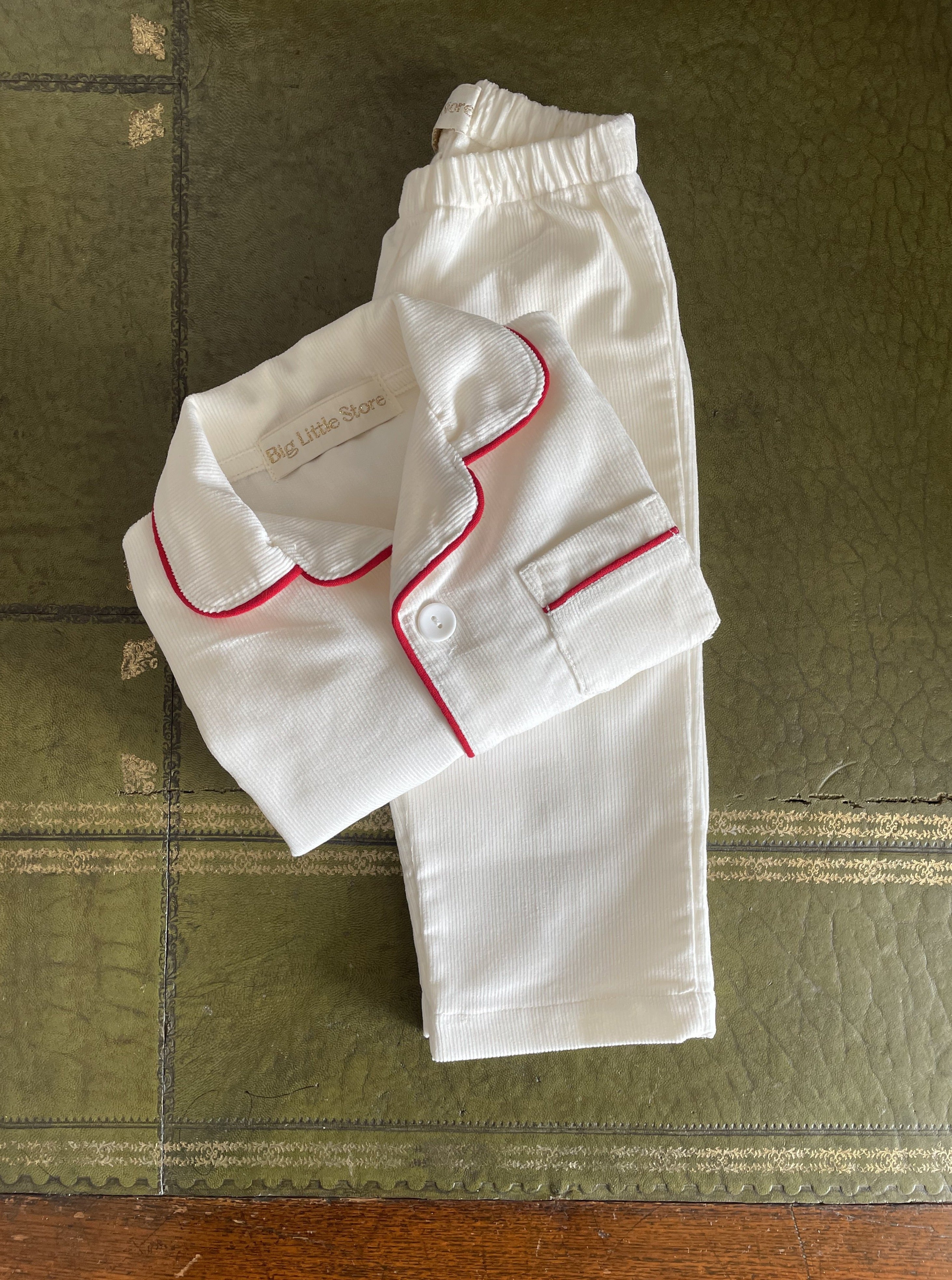Classic Pyjamas with RED piping