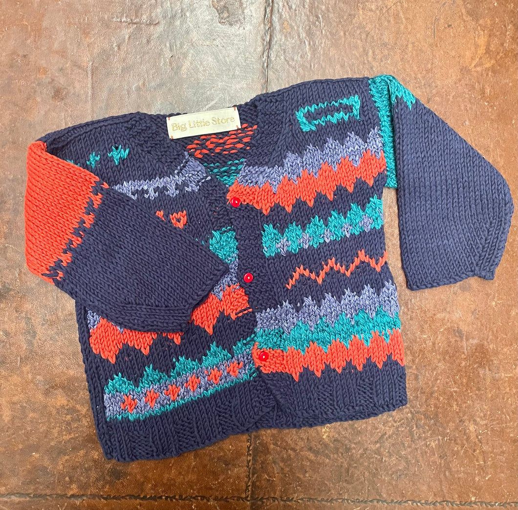 Classico Hand-knitted Cardigan - 1-2 years