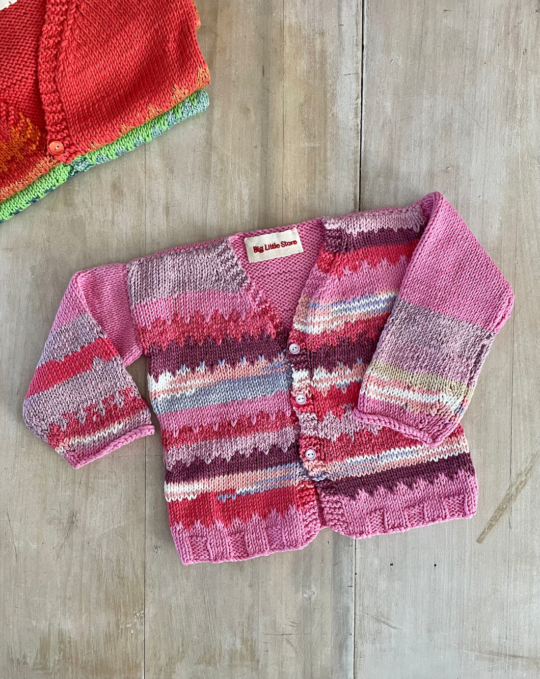 Pinky Hand-knitted Cardigan #42